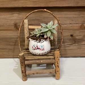 Wood Plant Stand
